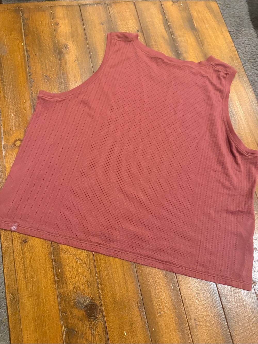 lululemon athletica Perforated Relaxed Tank - Rosewood
